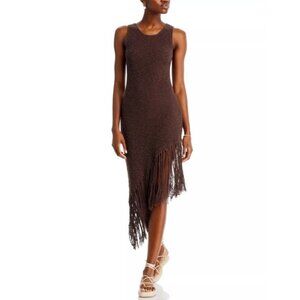 Rails Rylee Fringed Dress Umber Sleeveless S